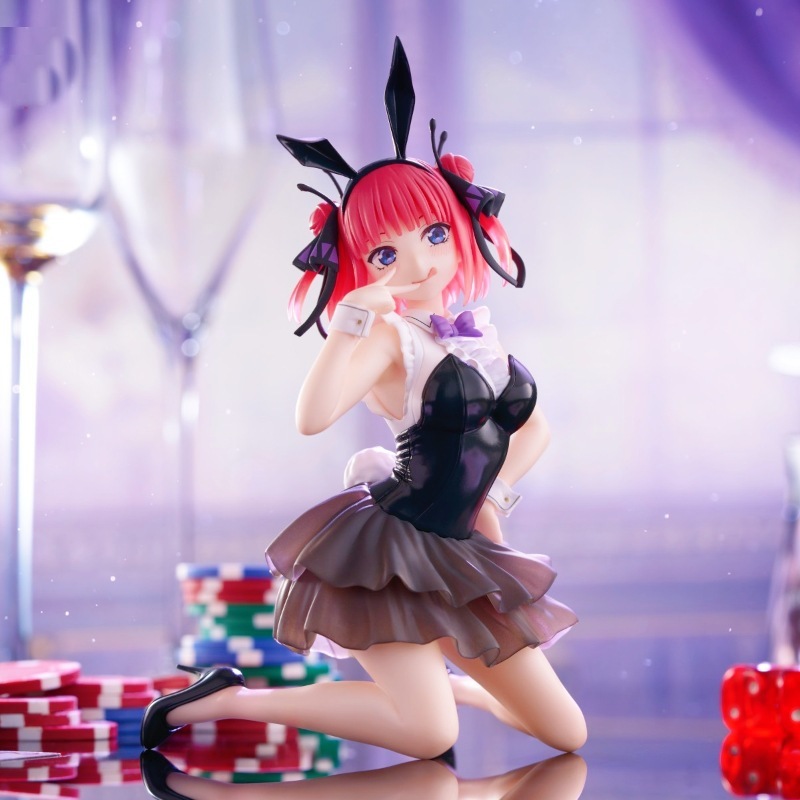 五等分の花嫁バニーガール中野二乃ひざまずきフィギュアかわいい美少女テーブル置物|undefined