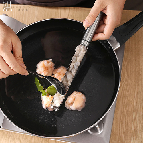 304 stainless steel meatball and shrimp slider household gadget kitchen fish ball and fish meatball maker creative