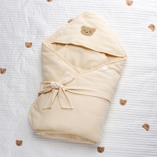 Winter new baby cotton thickened bag autumn and winter cotton warm delivery room blanket 0-3 months baby quilt