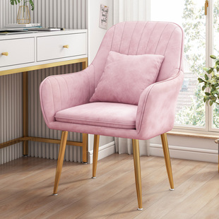 Light luxury chair backrest girl's home internet celebrity makeup stool bedroom dressing stool simple modern manicure chair