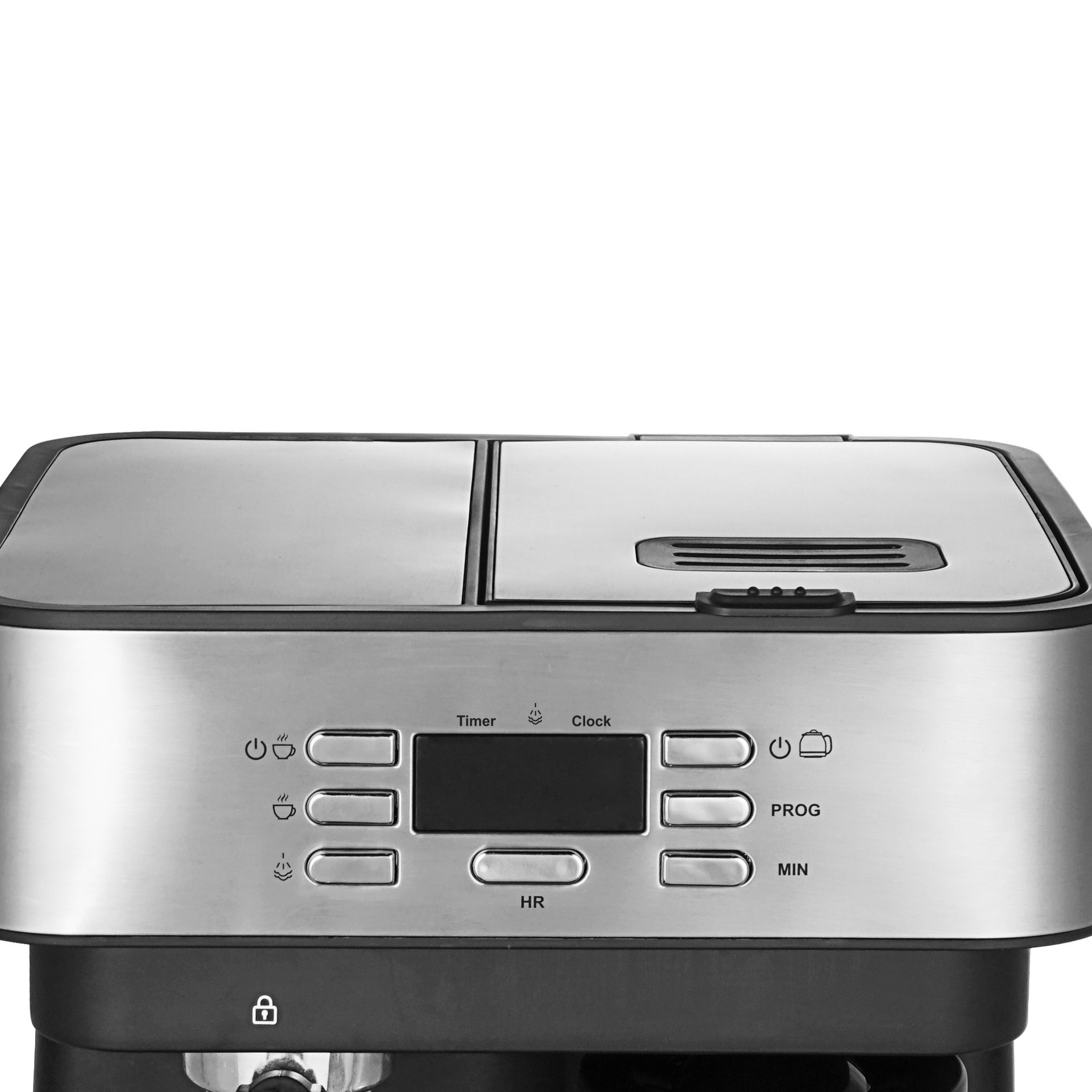 15bar italiano presión automática máquina de café de acero inoxidable bomba de presión de espuma de leche máquina de café