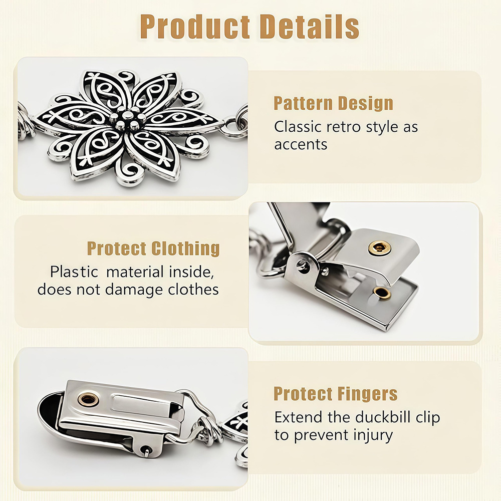 Clip de cintura vintage con diseño floral hueco, clip para suéter, clip para bufanda, clip para corbata, corsage, éxito de ventas en AliExpress