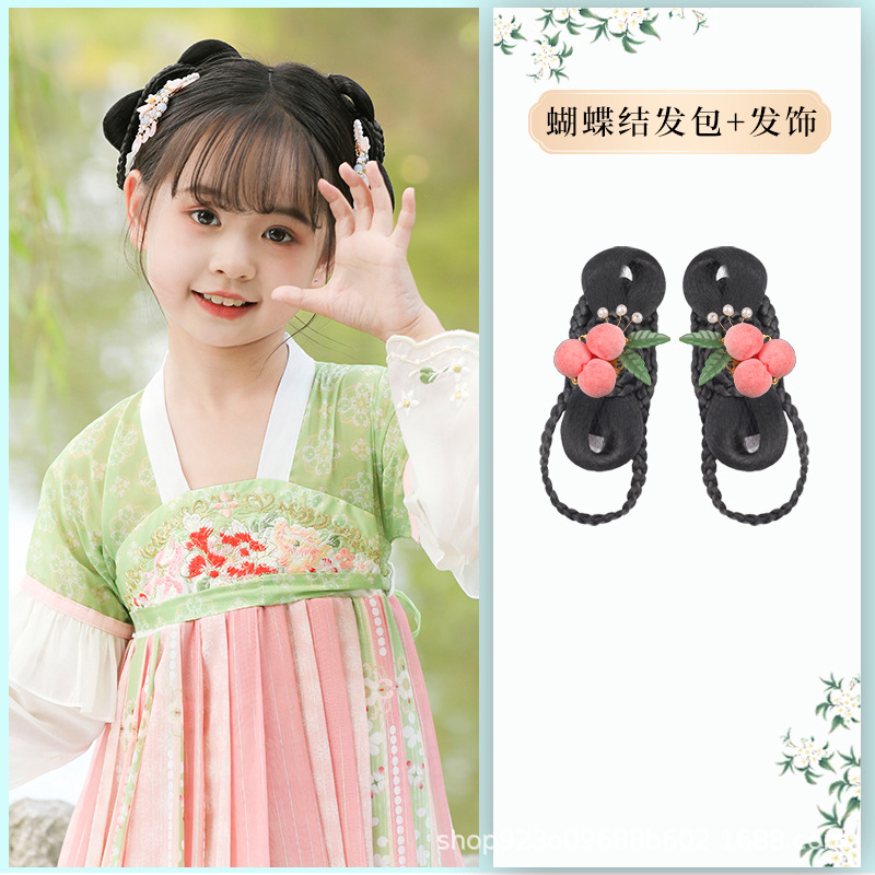 리본머리가방+복숭아