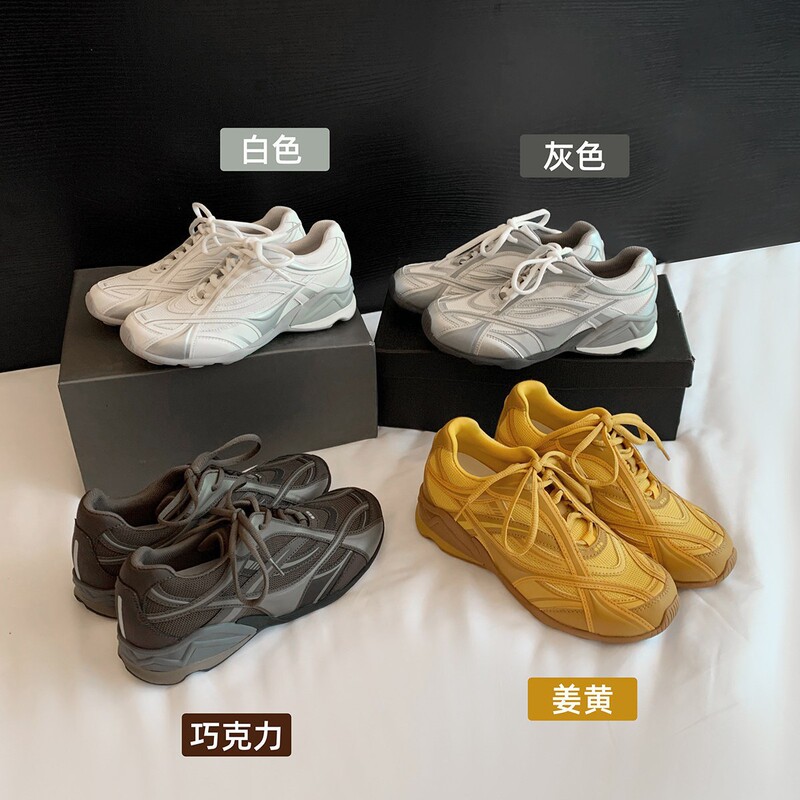 5cm Height-Increasing Retro German Training Shoes for Women, Thick-Soled Silver Breathable Casual Sports Hiking Jogging Shoes 5cm Height-Increasing Retro German Training Shoes for Women, Thick-Soled Silver Breathable Casual Sports Hiking Jogging Shoes
