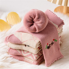 【】Ankle socks for women in winter with extra padding and warmth, postpartum socks, towel socks, mid-calf socks, cotton floor socks