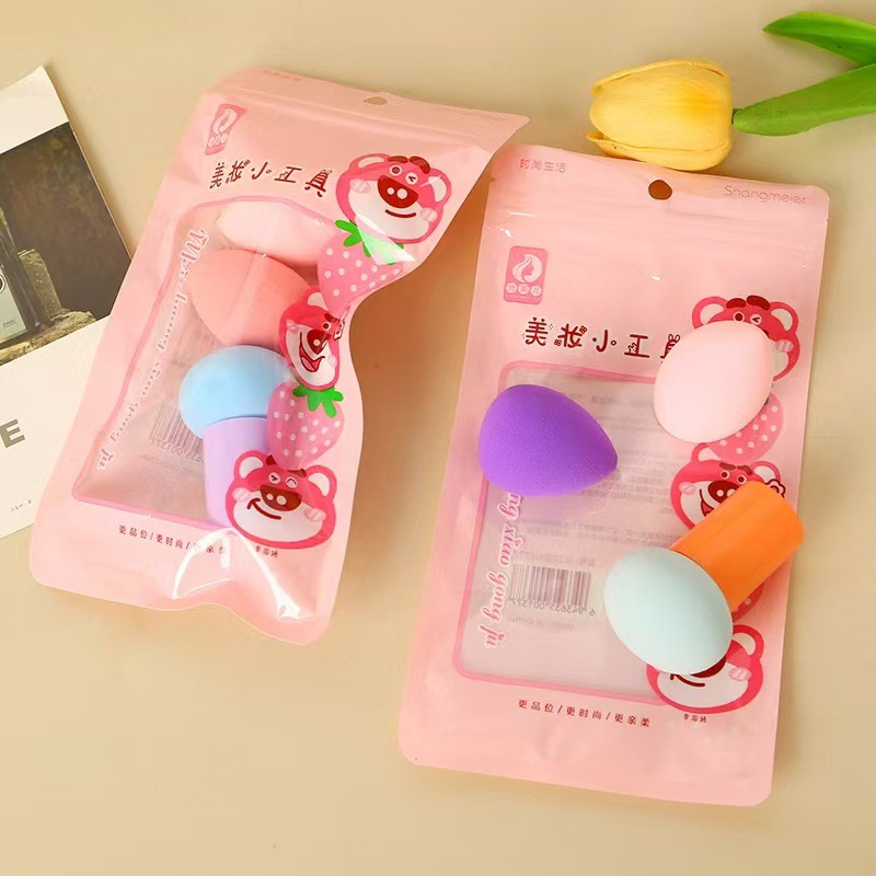 El nuevo polvo Shangmei 'er gota de agua polvo de algodón para el maquillaje ligero, ropa de vestir seco y húmedo, polvo de doble uso, cojín de aire