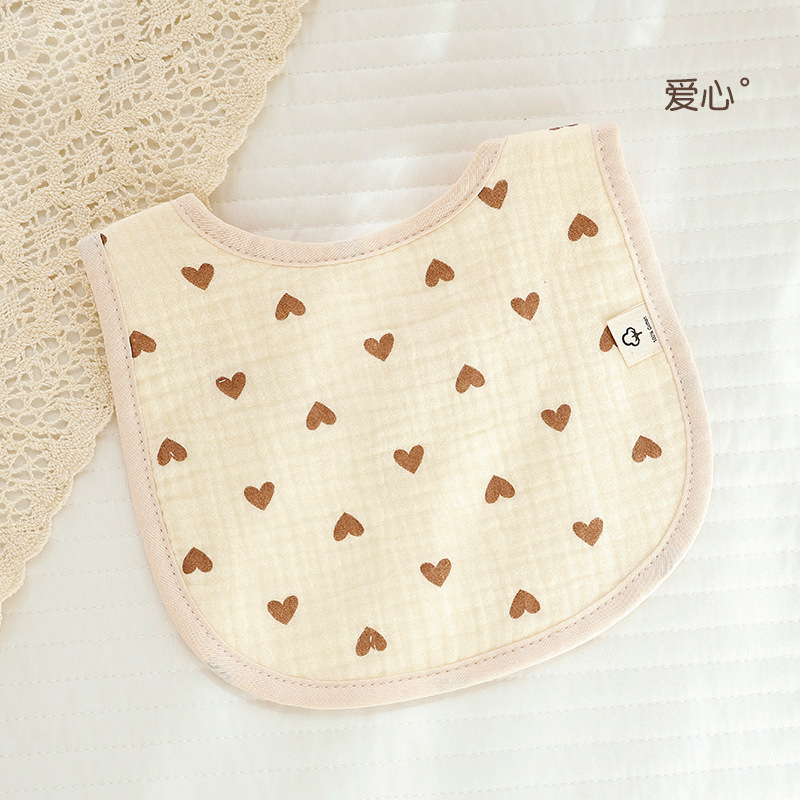 新型6層u型新生児口を囲む乳幼児の口タオル子供が食事をしている女性の赤ちゃんがミルクタオルを吐く|undefined