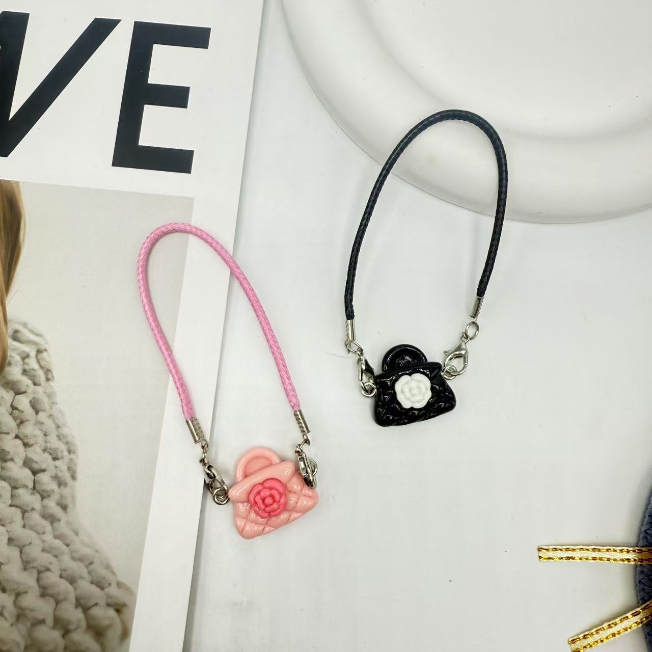 Accesorios de tela de labu bolsos colgantes de cámara de marca grande ropa de labu set de regalo DIY