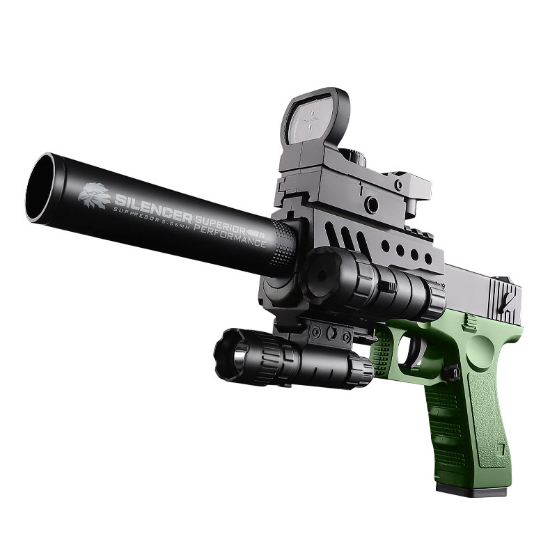 Kaihang Long Glock manual lanzable pistola de bala blanda 1911 modelo de pistola de simulación juguete infantil transfronterizo