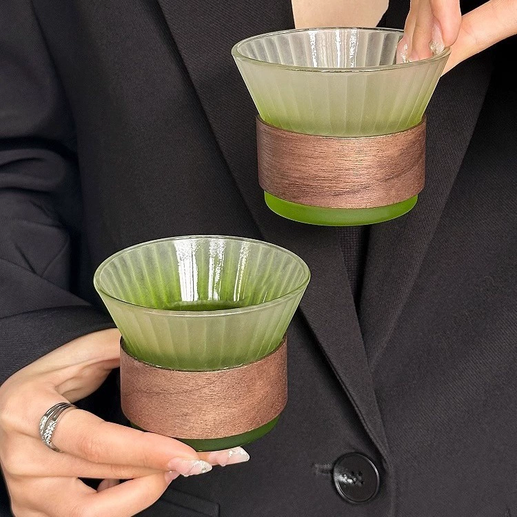 Creative coffee glass, gradient