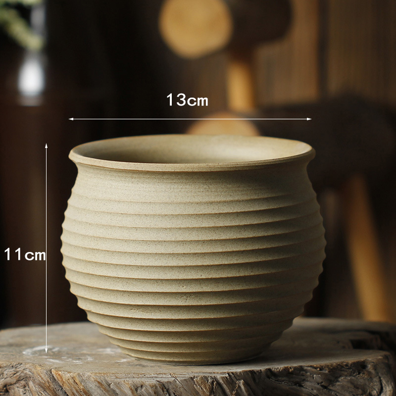 セラミック植木鉢景徳鎮大型無地焼花ポット多肉植物手作り粘土ポットレトロ植木鉢セラミックガーデニング見栄えの良い|undefined