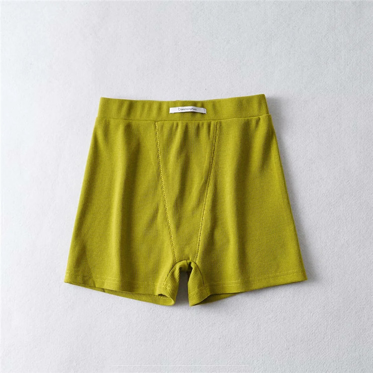 stretch slim solid color candy color cycling shorts NSLD35171