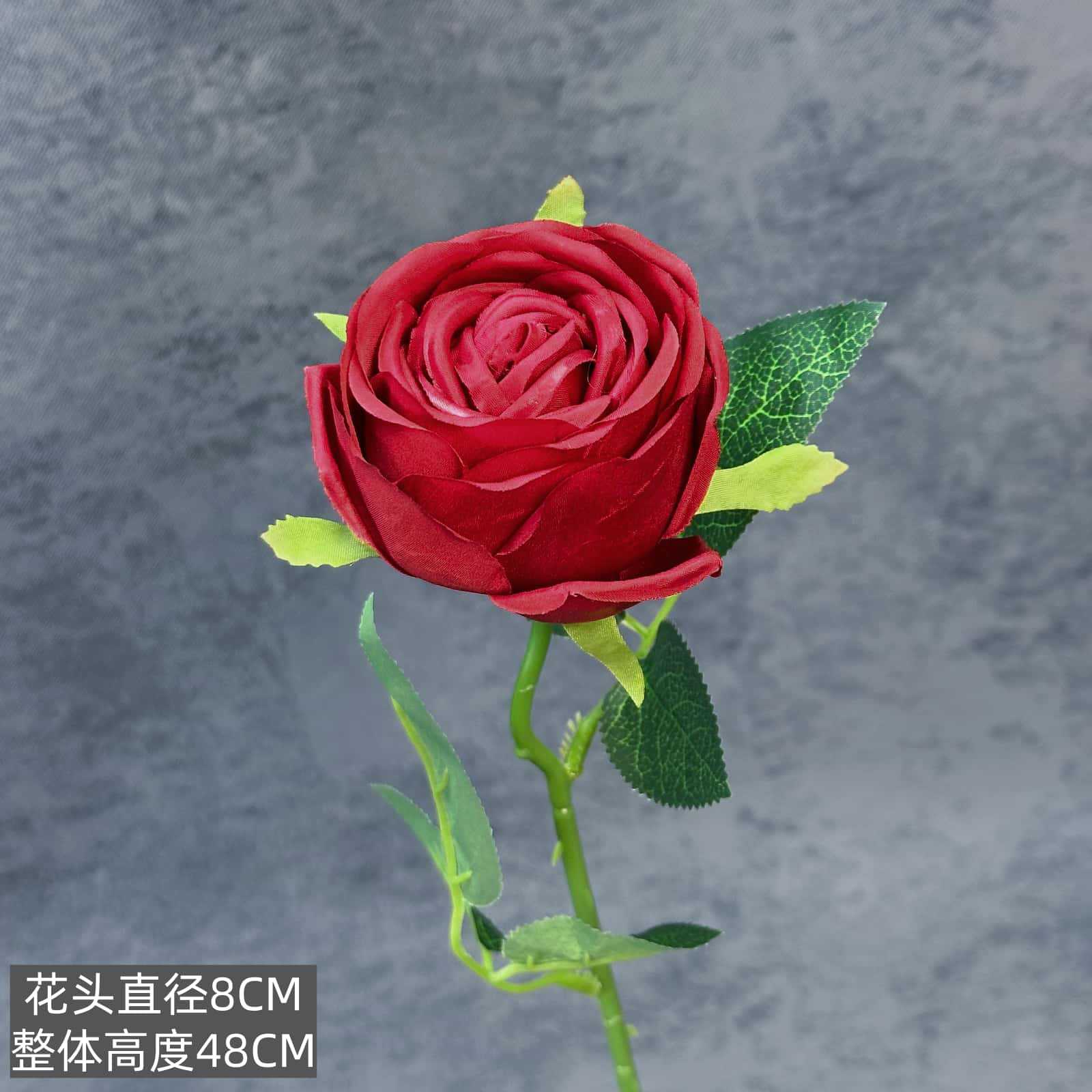 Flor de rosa simulada franela de una sola mano cascada de rosas flor simulada boda decoración del hogar decoración flor falsa al por mayor