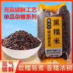 黑糯米新鲜血糯米紫米当季新米农家熬粥黏米粘米包粽子饭团专用