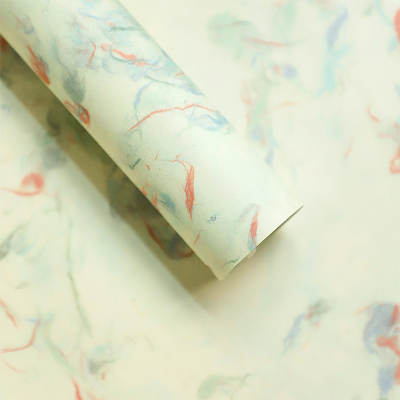 Papel de pétalos desgarrado a mano, papel de flores, papel de embalaje de flores de alta calidad, papel floral Dongba, papel floral al por mayor image 36