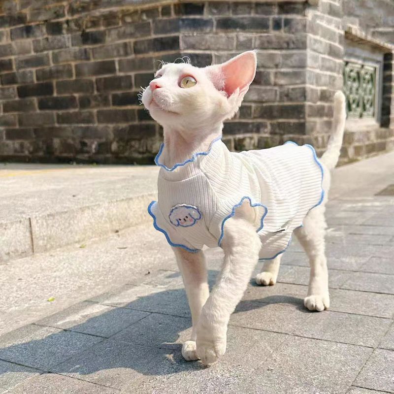 German clothes summer new stretch breathable thin hairless cat German sleeveless vest cat clothes