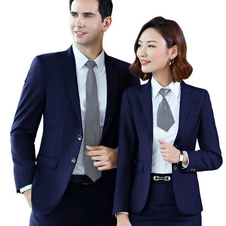 Set, overall, blue black classic suit jacket, trousers