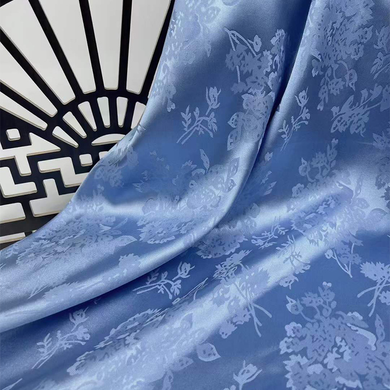 现货复古小碎花纬弹色丁提花面料 国风女装连衣裙衬衫吊带裙布料