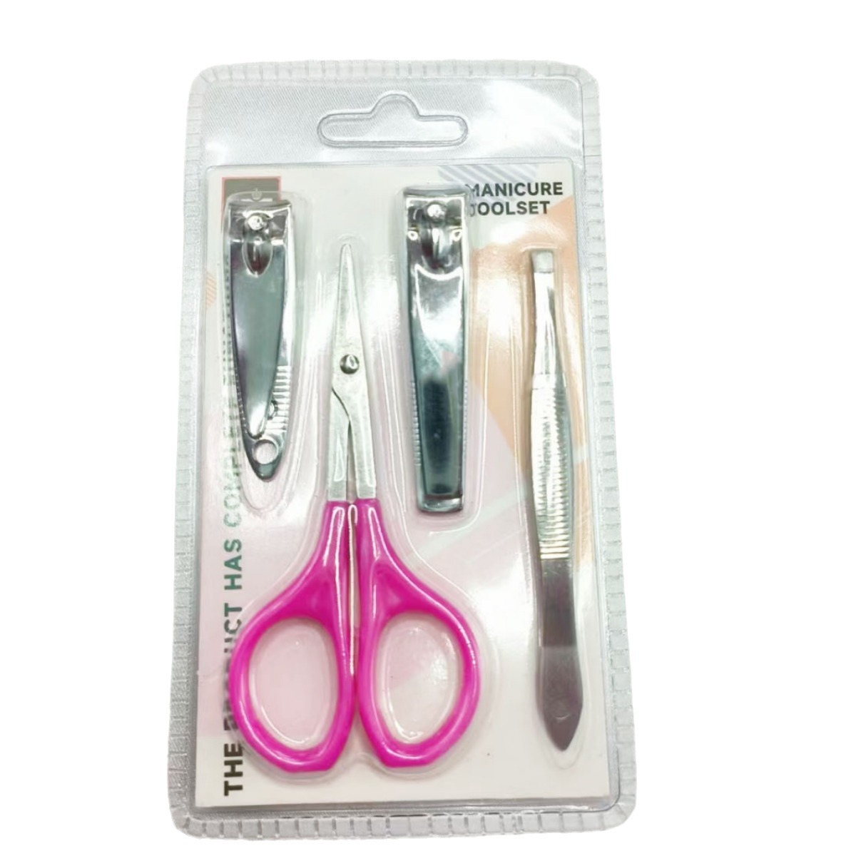 Set de Cortaúñas y Herramientas de Manicura de Plástico y Acero Inoxidable