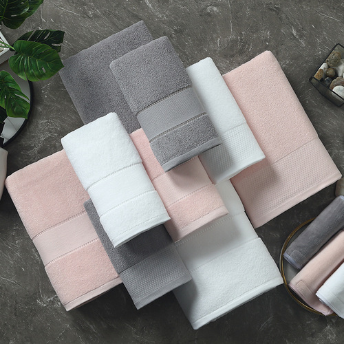 Star hotel cotton towel bath towel thickened and absorbent beauty salon B&B health club SPA80*190