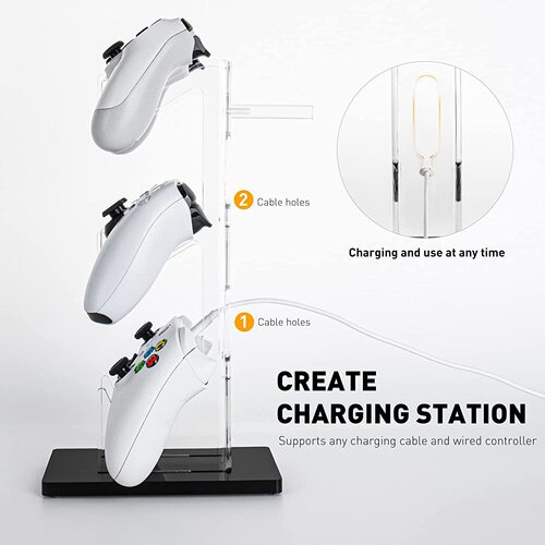 Acrylic game 3-layer controller display stand PS4 wireless display stand transparent blue desktop display stand