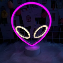 亚马逊霓虹灯外星人台式霓虹游戏机房间氛围灯装饰小夜灯insins风