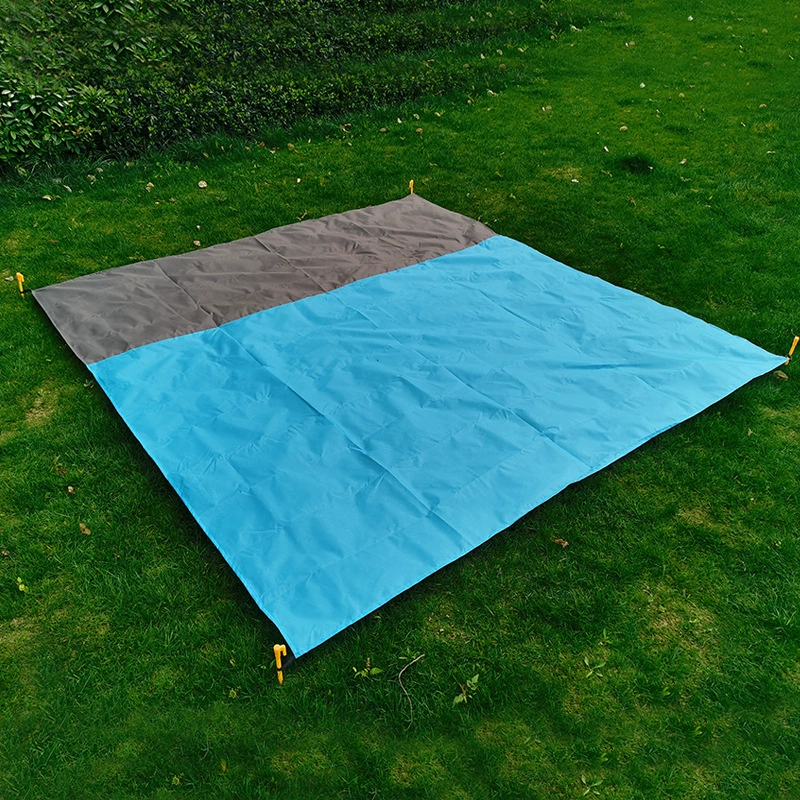 Открытый Кемпинг Нейлоновый Карманный Коврик Для Пикника Портативный Складной Водонепроницаемый Влагостойкий Коврик Полиэстер Клетчатый Пляжный Коврик