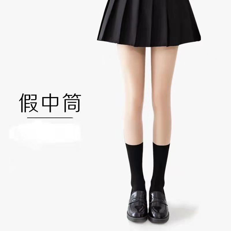 偽の高筒は黒のストッキングの女性の薄い金の偽の太ももをつなぎ合わせて膝の靴下のセクシーなかわいい底を打ってズボンの靴下のjkネットの赤をつなぎます。