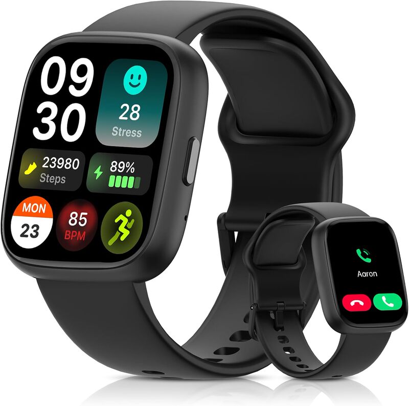 1.83inch Smart Watch Multifunctional Sports Fitness Heart Rate Monitoring Positioning Calling Phone Calling Watch