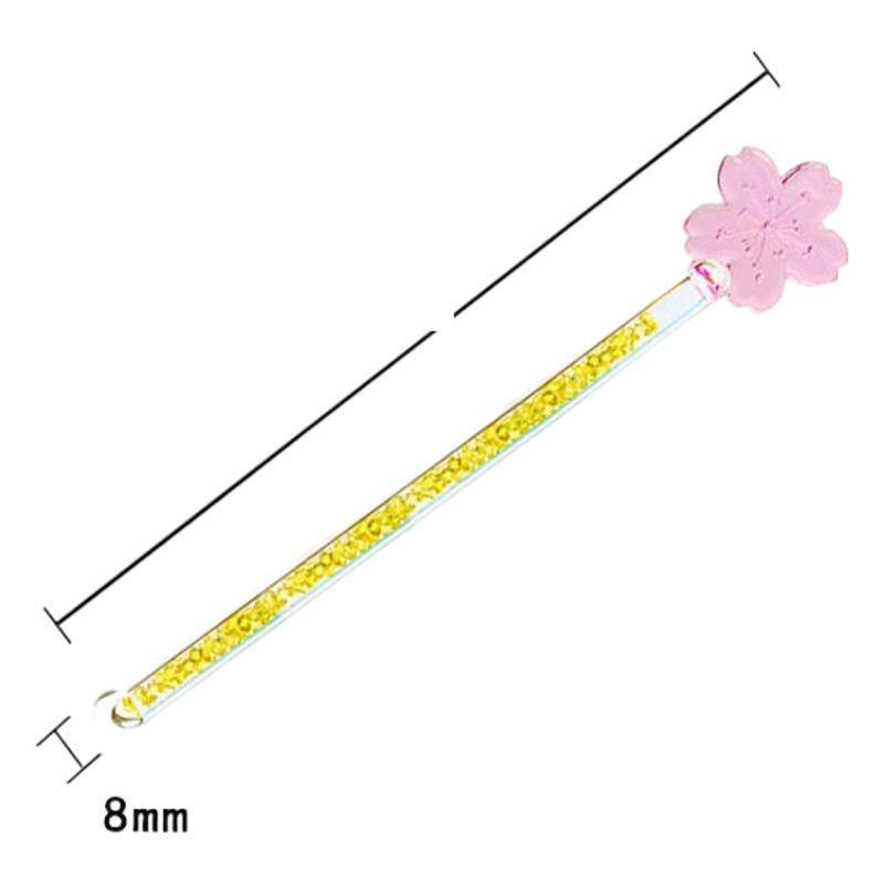 Flor de vidrio varilla de agitación resistente al calor varilla de vidrio café leche en polvo cóctel regalo para la novia Día de San Valentín ventas directas de la fábrica