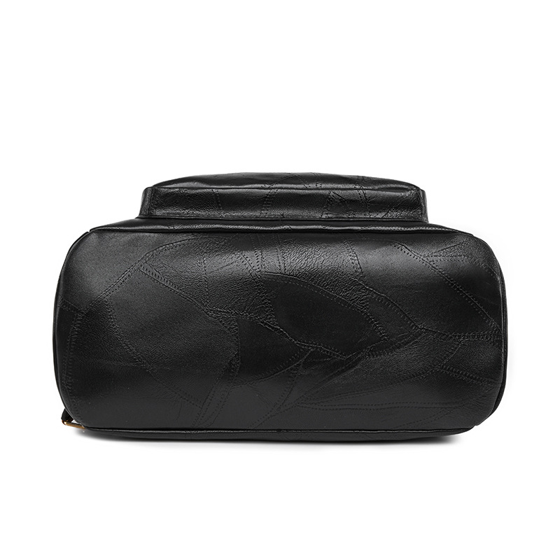 Comercio exterior al por mayor 2024 nuevo estilo cuero suave de gran capacidad mochila retro europea y americana moda color de contraste mochila de doble uso mamá