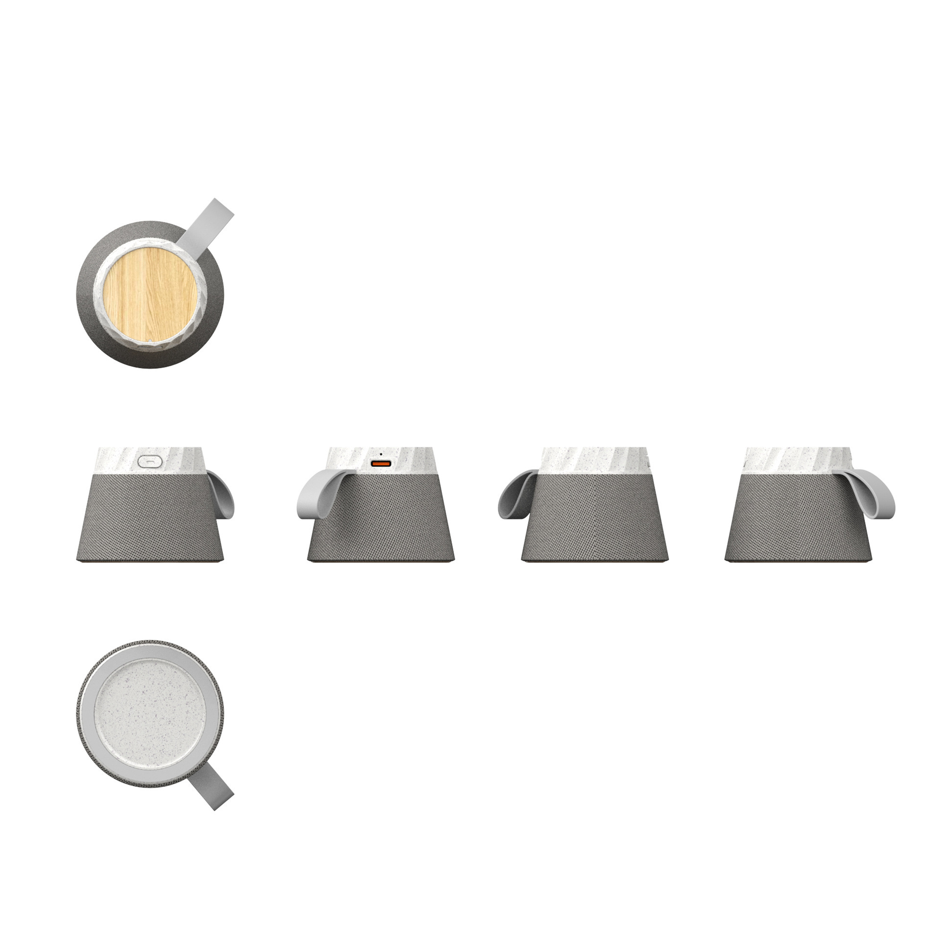 Draagbare bluetooth speaker met magnetische telefoonhouder_voghion.com