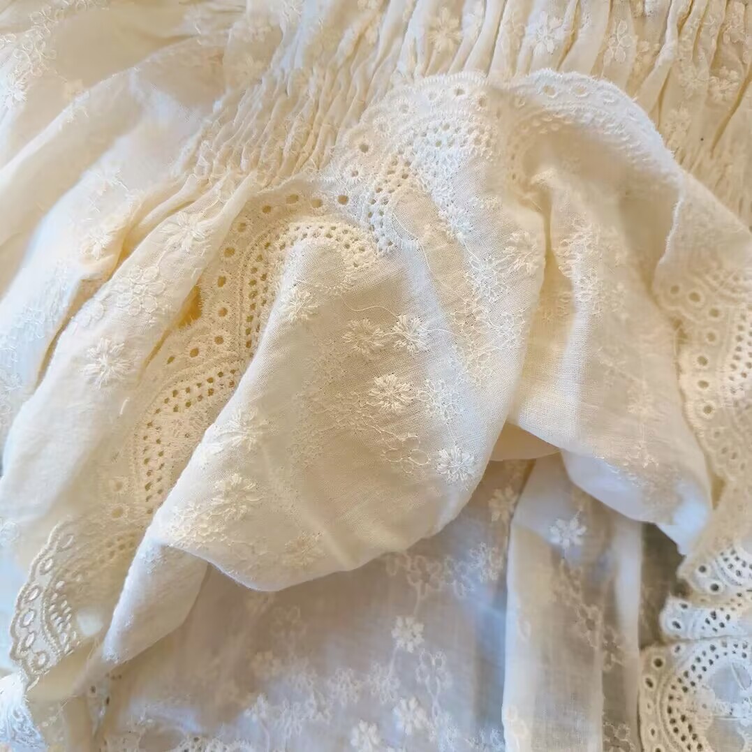 Salty Lime siete camisa para niños Otoño Nuevo estilo coreano ropa para niños bebé lindo encaje bordado camisa de muñeca de alto grado