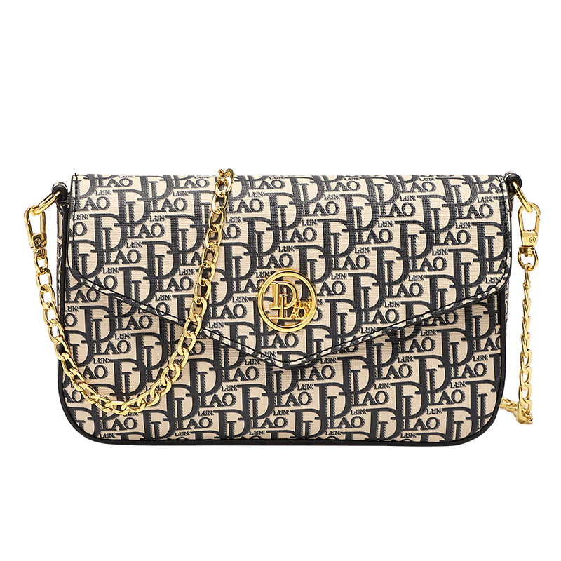 Borsa monopezzo da donna 2023 nuova mini borsa a busta autunnale versatile borsa quadrata con catena a tracolla dal design di nicchia_voghion.com