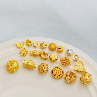 18K�ŷ�����ɫ�����p�滨�䴮��ɢ����� �� ���diy�ֹ�僽�