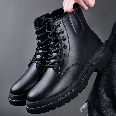 2021 Martin Boots Autumn and winter Gaobang Boots Help shoes ins work clothes man Korean Edition Bootie