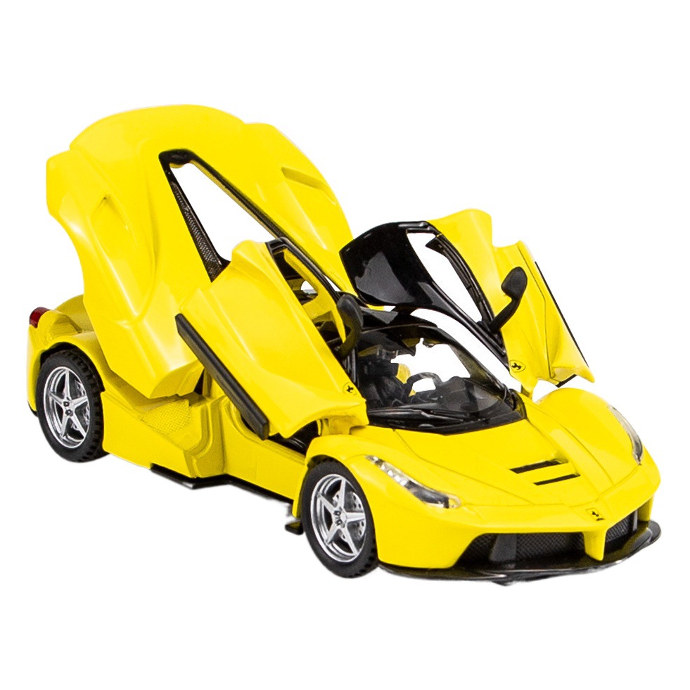 Jiaye aleación coche modelo 1:32 Falali LAFA Super coche deportivo con sonido y luz tire volver niño modelo de coche adornos