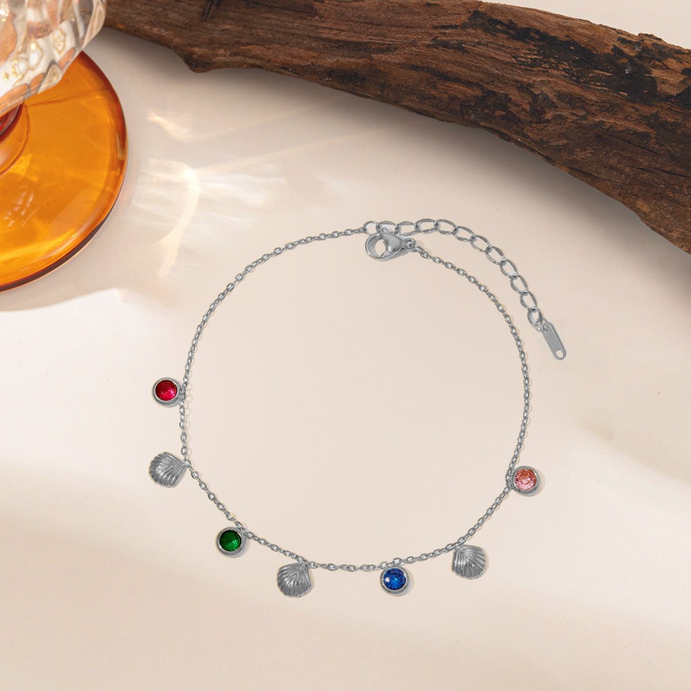 Pulsera de Acero de Titanio de Dongguan, Estilo Europeo y Americano, Diseño de Doble Cadena con Cuchillas, Exagerada, Hip-Hop, para Otoño e Invierno, No se Destiñe, para Mujer