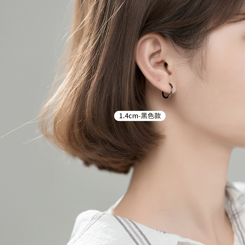 Eloch s925 plata sin agujeros de orejas clip de orejas para mujeres simple anillo aretes primavera sin agujeros de orejas joyas de orejas G7250