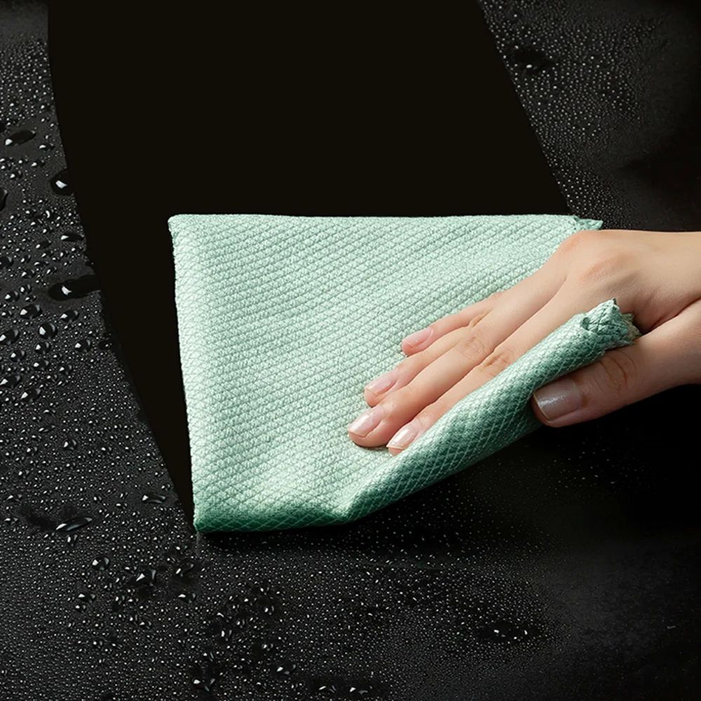 10pcs Microfiber Glass Cleaning Cloth Rag Lint-Free For Wind-阿里巴巴