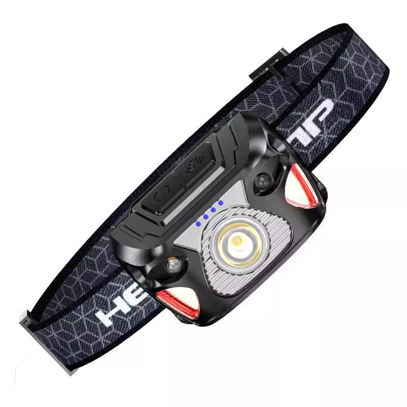Luz fuerte sensor LED usb carga larga batería faro de pesca mini luz de trabajo de conducción al aire libre ilumina roja image 5
