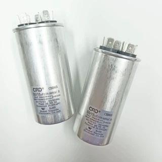 CBB65工业排风扇电容55uF+15uF300V薄膜电容启动运行电容双值电容