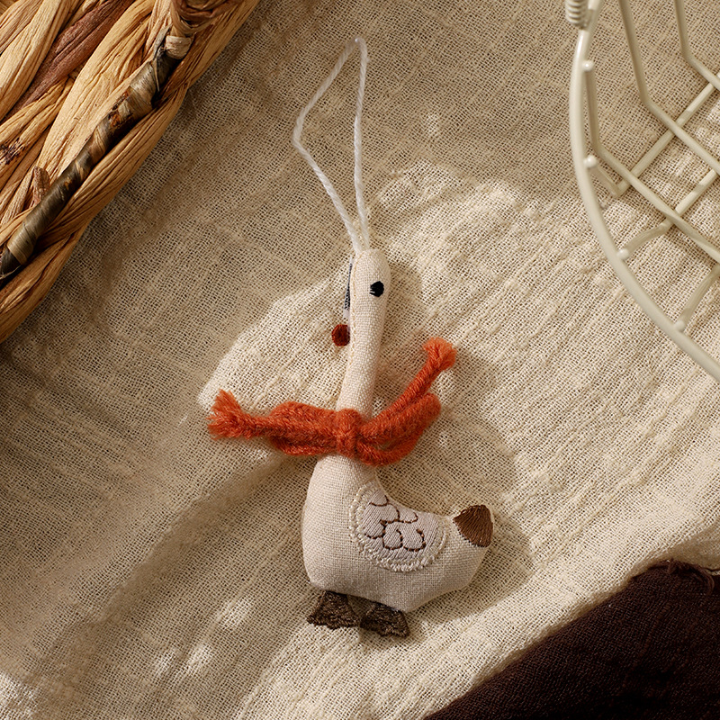 스카프 거위 펜던트