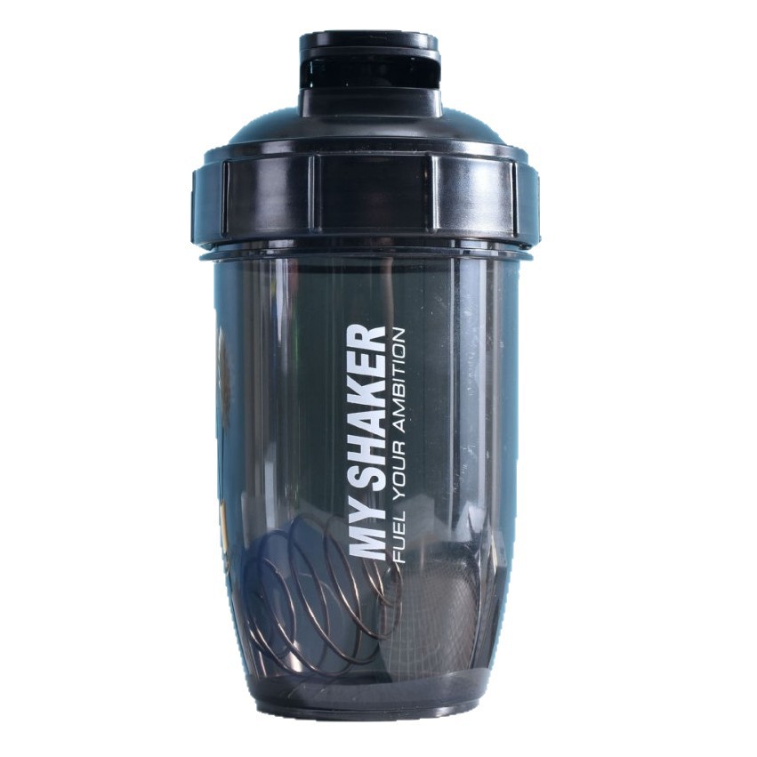 Taza de agua mezcladora de deportes de fitness Taza agitadora de polvo de proteína portátil sellada a prueba de fugas Botella de agua deportiva de gran capacidad de 500ml