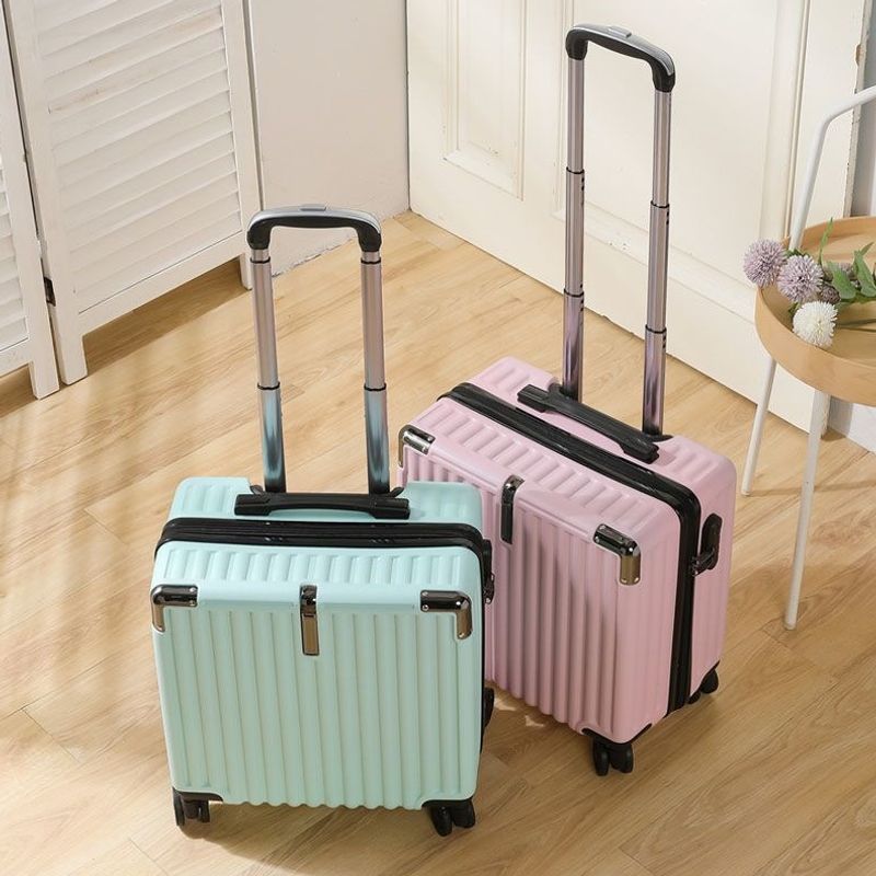 Small luggage 18inch New model children's student travel suitcase lightweight carry-on trolley case with universal wheels 20inch leather case