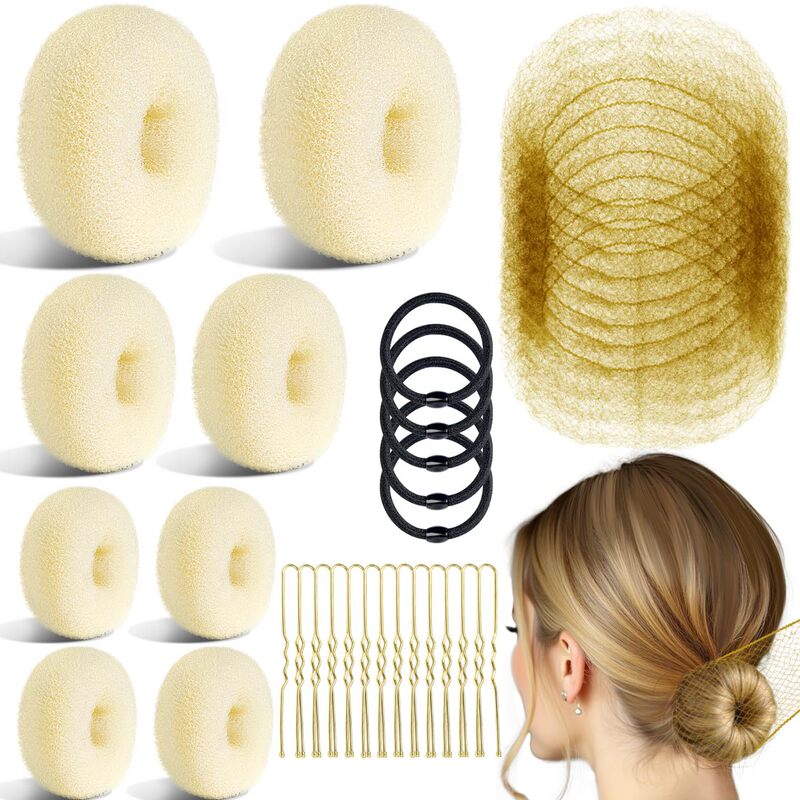 ヘア用品のヘアアイロンセットの髪の針の団子の頭のつぼみの髪の形の理髪道具|undefined