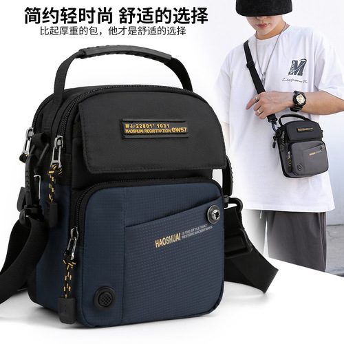 New Mini Men's Backpack Casual Crossbody Bag Fashion Korean Version Men's Single Shoulder Bag Multifunctional Men's Backpack