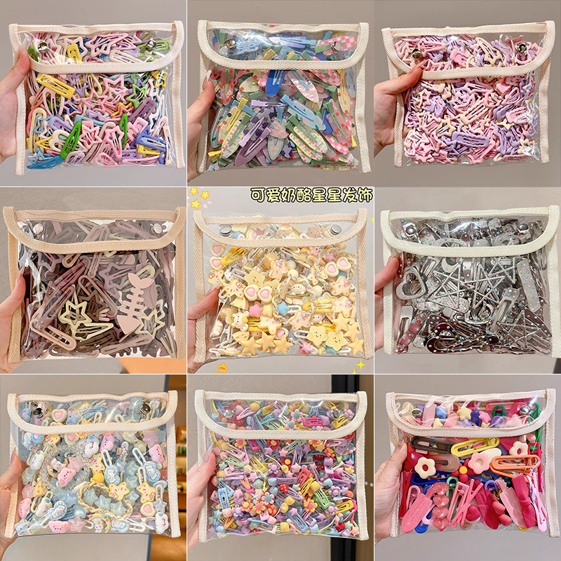 2025 verano pasador de cabello de dopamina colorido lindo frente dulce brocas de cabello rotas no lastimas brocas de cabello adornamientos para el cabello