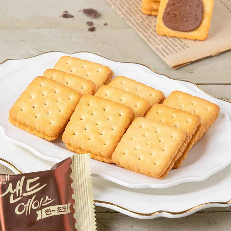 Южная Корея импорт Haitai ACE шоколадный вкус сэндвич печенье для завтрака полдник закуски повседневные