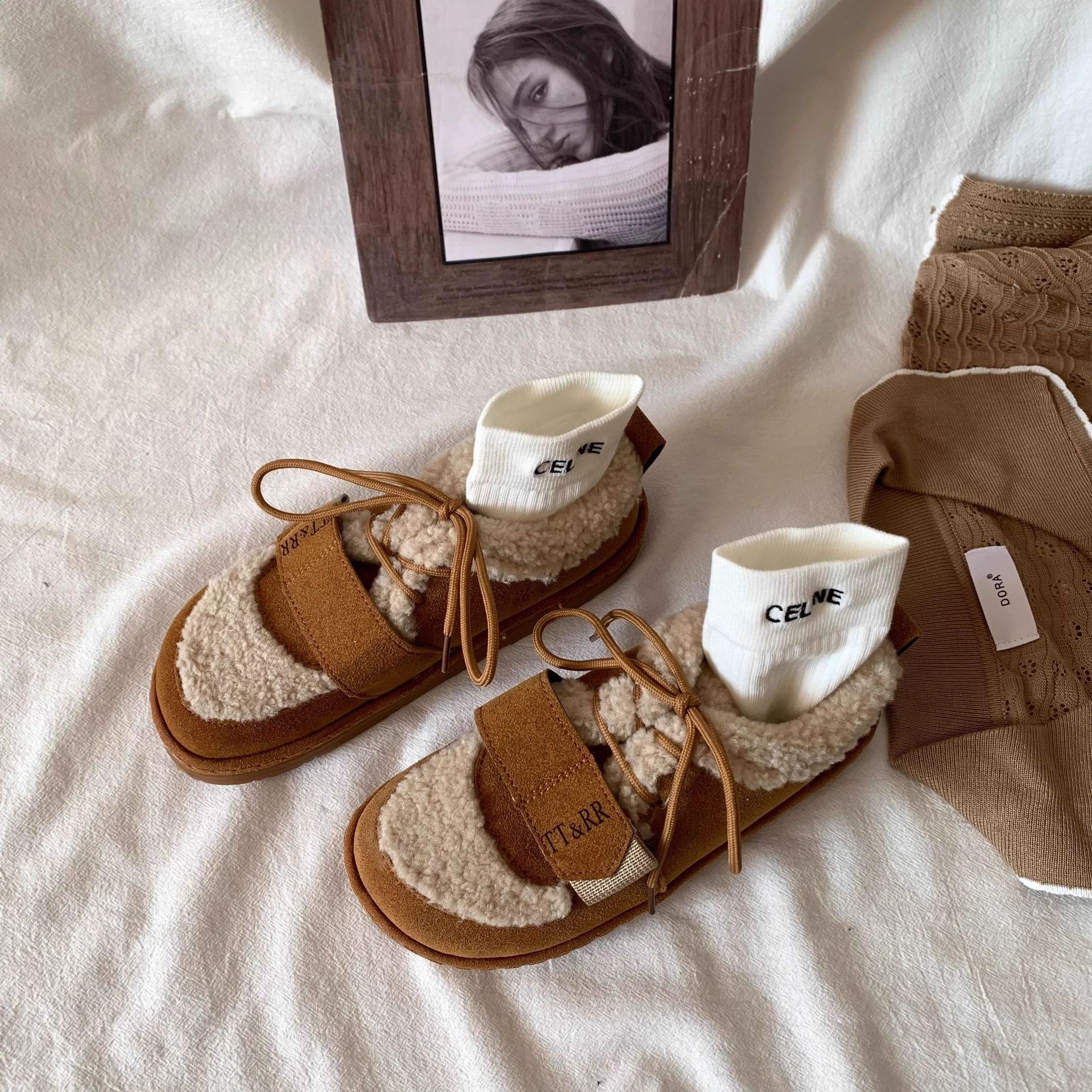 Stivali da neve donna invernali foderati caldi scarpe cotone_voghion.com